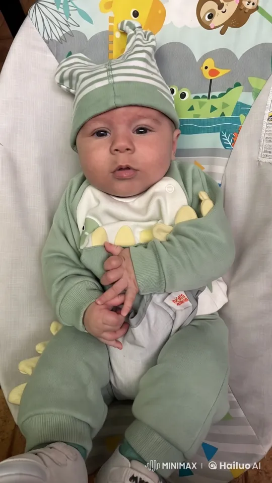 Baby in Dino Outfit Delights with Adorable Kung Fu Dance – AI Generated Video | Hailuo AI