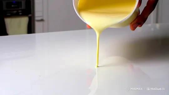 Cream Pour Creates Surreal Alpine Miniature World – AI Generated Video | Hailuo AI