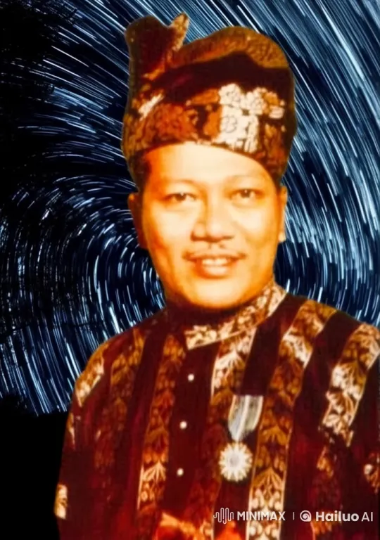 Live2D Figure in Traditional Attire with Star Trail Background – AI Generated Video | Hailuo AI