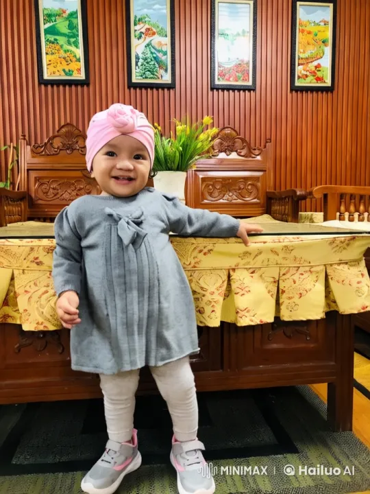 Child Performer Showcases Kungfu Dance in Elegant Setting – AI Generated Video | Hailuo AI