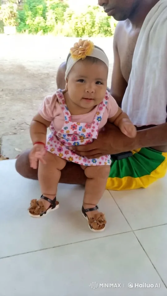 Baby and Adult Enjoy Serene Moment Outdoors – AI Generated Video | Hailuo AI