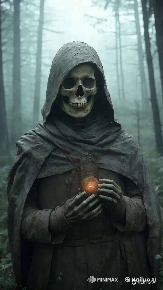 360-degree Video of a Skeleton Holding a Lighter – AI Generated Video | Hailuo AI