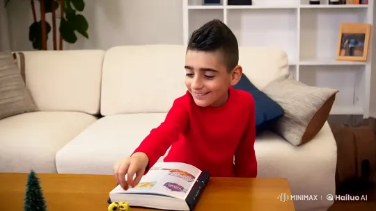 Boy Turns Objects to Gold in Enchanted Living Room – AI Generated Video | Hailuo AI