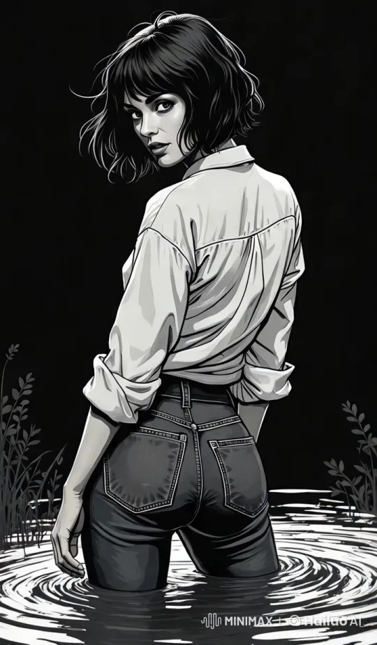 Woman in Swamp: Aesthetic Tracking Shot – AI Generated Video | Hailuo AI