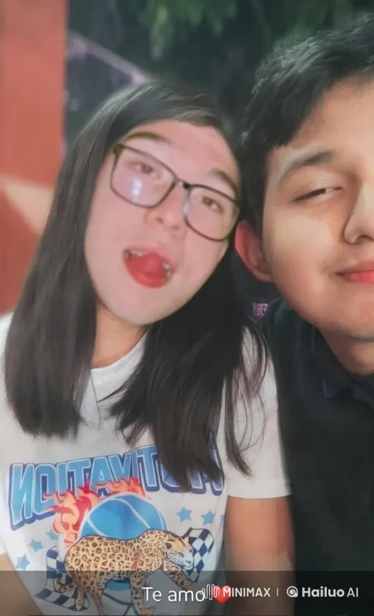 Young Couple's Intimate Kiss in Colorful Setting – AI Generated Video | Hailuo AI