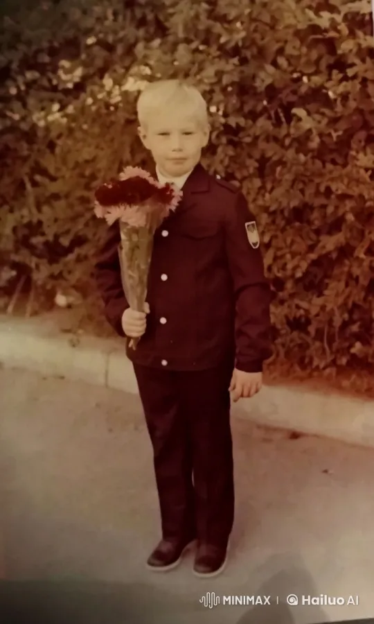 Boy with Flowers in Uniform - Aesthetic Video Clip – AI Generated Video | Hailuo AI