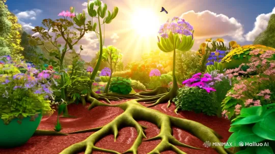 Magical Garden: Nature's Enchanting Symphony – AI Generated Video | Hailuo AI