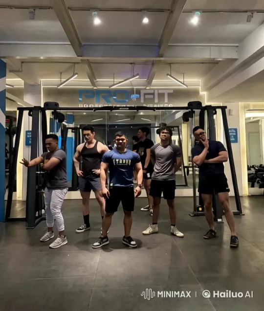 Professional Fitness Group Shadowboxing in Modern Gym – AI Generated Video | Hailuo AI