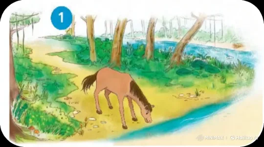 Foal Drinks from Forest Stream Amidst Tranquility – AI Generated Video | Hailuo AI