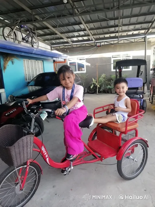 Children Riding Trikes in Colorful Setting – AI Generated Video | Hailuo AI