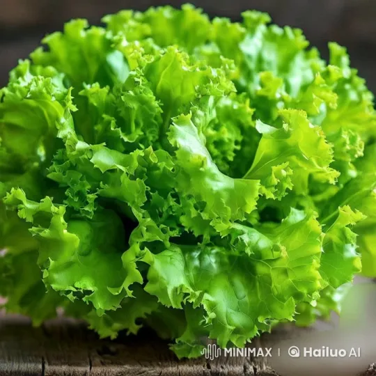 Vibrant Lettuce Close-Up with Aesthetic Tracking Shot – AI Generated Video | Hailuo AI