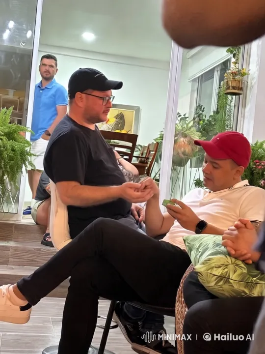 Affectionate Moment Between Two Men in Cozy Indoor Setting – AI Generated Video | Hailuo AI