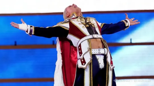 Cody Rhodes Celebrates with AI Goofy Dance in Vibrant Scene – AI Generated Video | Hailuo AI