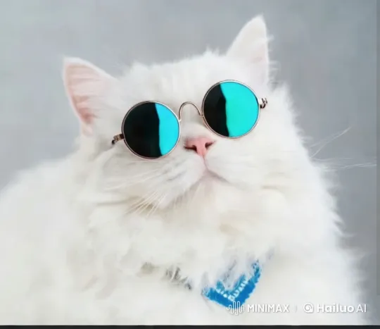 Charming Cat Cleans and Dances with Style – AI Generated Video | Hailuo AI