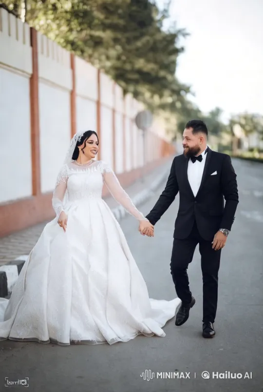 Elegant Bride and Groom's Surprise Kung Fu Wedding Fight – AI Generated Video | Hailuo AI