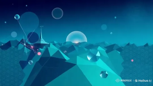 Abstract Animated Intro with Dynamic Geometric Shapes – AI Generated Video | Hailuo AI
