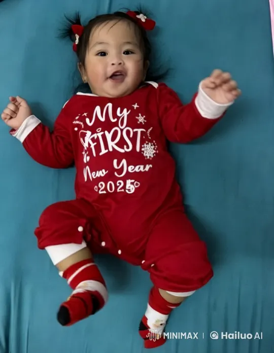 Baby Celebrates New Year with Joyful Dance and Playful Kung Fu – AI Generated Video | Hailuo AI