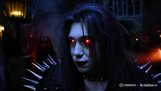 Gothic Horror Portrait: A Terrifying Halloween Scene – AI Generated Video | Hailuo AI