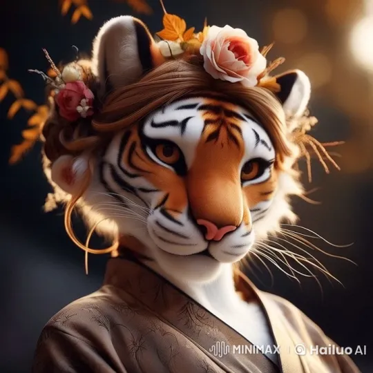 Anthropomorphic Tiger Practices Face Yoga in Luxury Bathroom – AI Generated Video | Hailuo AI
