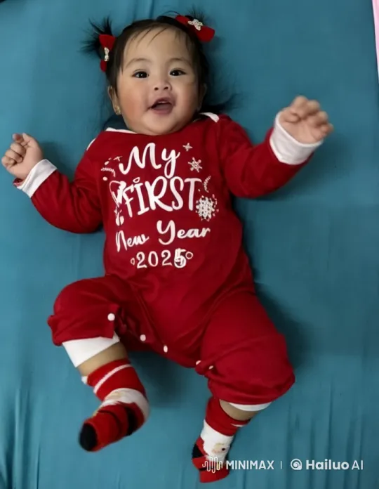 Baby's Joyful New Year Dance and Kung Fu Routine – AI Generated Video | Hailuo AI