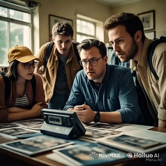 Team Collaboration and Investigation in a Well-Lit Room – AI Generated Video | Hailuo AI