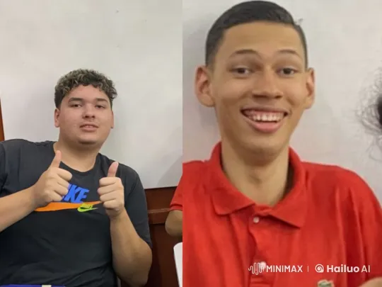 Young Men Share Intimate Moment in White-Walled Room – AI Generated Video | Hailuo AI