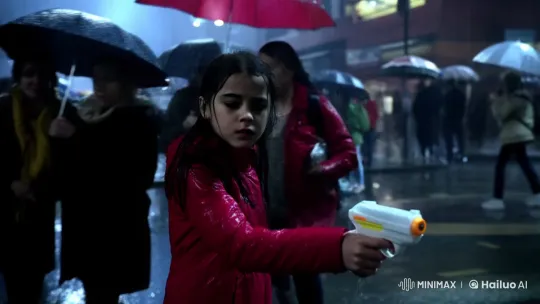 Lost Girl in Rainy City: A Cinematic Exploration of Loneliness – AI Generated Video | Hailuo AI
