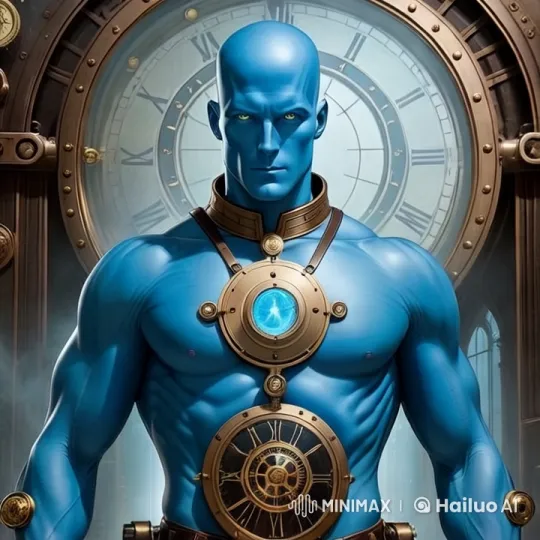Steampunk Doctor Manhattan in Surreal Victorian Setting – AI Generated Video | Hailuo AI