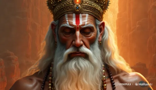 Sage Vishwamitra Meditates in Enchanted Flames – AI Generated Video | Hailuo AI