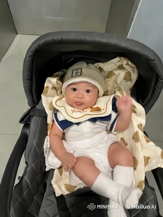 Baby's Joyful Kung Fu Dance in Stroller – AI Generated Video | Hailuo AI