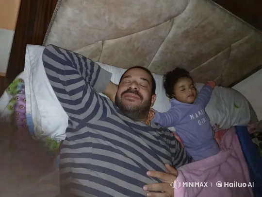 Father and Child Joyfully Dancing in Bedroom – AI Generated Video | Hailuo AI