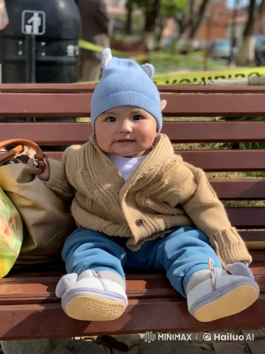 Child on Park Bench Performing Kungfu Dance – AI Generated Video | Hailuo AI