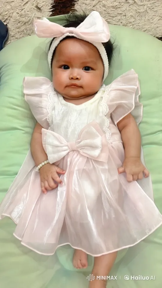 Baby in Pink Dress Delightfully Dances – AI Generated Video | Hailuo AI