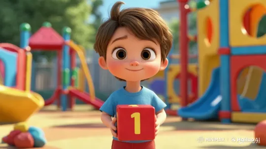 Tima's Colorful Number Adventure in the Playground – AI Generated Video | Hailuo AI