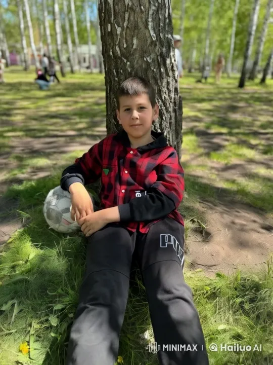 Boy's Transformation to Tough Guy in Park Setting – AI Generated Video | Hailuo AI