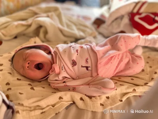 Newborn Baby's Playful Dance and Cheerful Moments – AI Generated Video | Hailuo AI