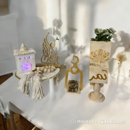 Magical Dance of Decorative Items on Table – AI Generated Video | Hailuo AI