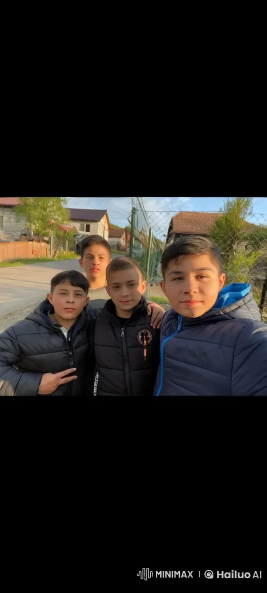 Group of Friends Enjoying a Casual Moment in a Neighbourhood – AI Generated Video | Hailuo AI