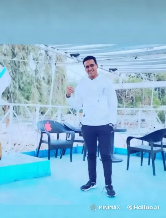 Young Man on Patio with Serene Aesthetic – AI Generated Video | Hailuo AI