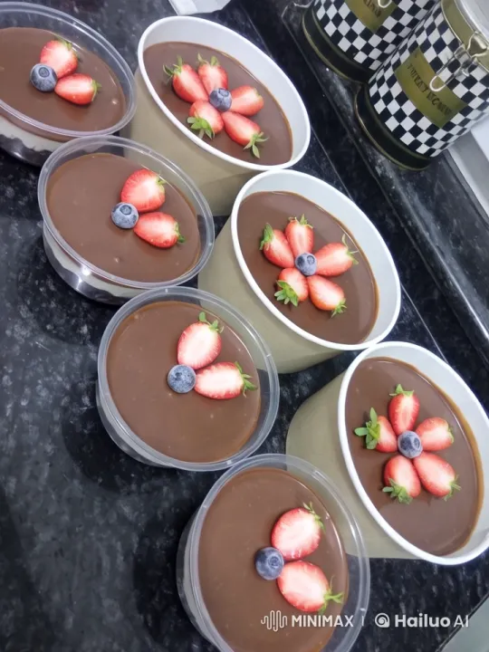 Chocolate Desserts with Berries on Cozy Display – AI Generated Video | Hailuo AI