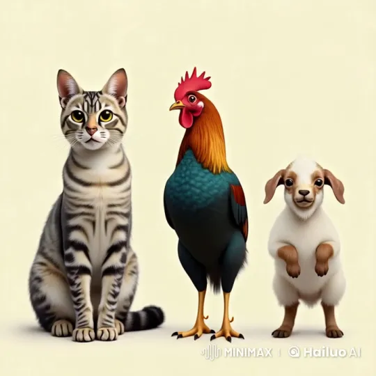 Blue Kitten's Garden Flourishes with Help of Friends – AI Generated Video | Hailuo AI