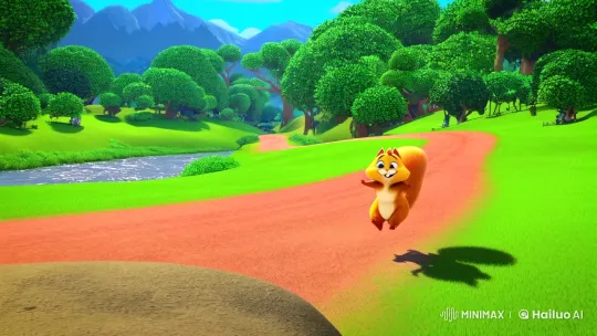 Animals Compete in Colorful Forest Race Circuit – AI Generated Video | Hailuo AI