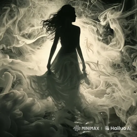 Mystical Figure in Swirling Smoke with Live2D Animation – AI Generated Video | Hailuo AI