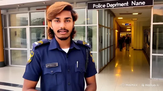 Dedicated Indian Police Officer in Action – AI Generated Video | Hailuo AI