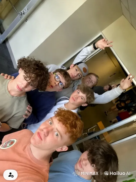 Youthful Intimacy and Camaraderie in Hallway Setting – AI Generated Video | Hailuo AI