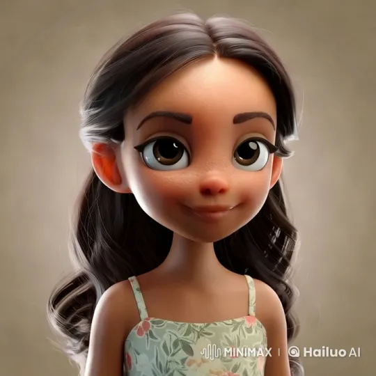 Floral-Dressed Girl in Serene, Elegant Setting – AI Generated Video | Hailuo AI