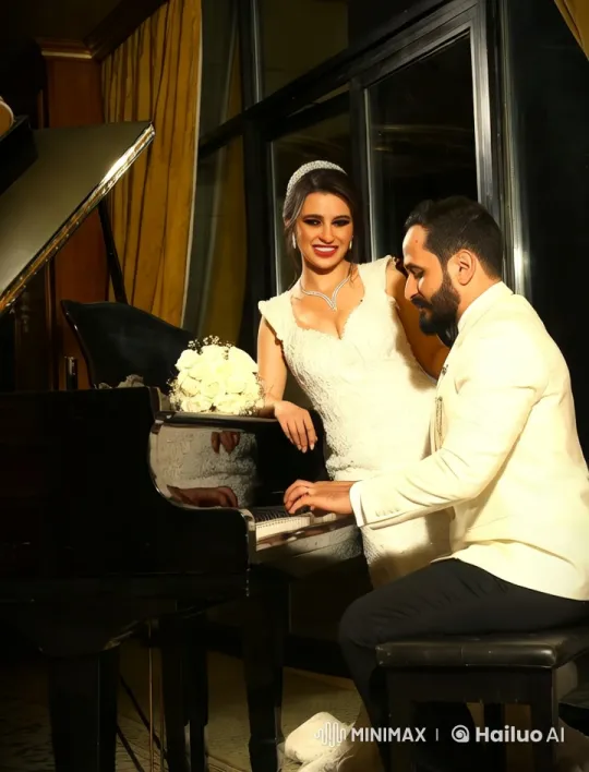 Luxurious Wedding Argument by Grand Piano – AI Generated Video | Hailuo AI