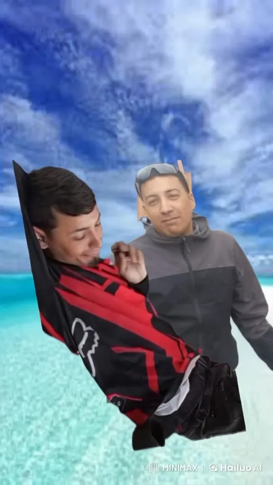 Boys Kiss on a Serene Beach – AI Generated Video | Hailuo AI