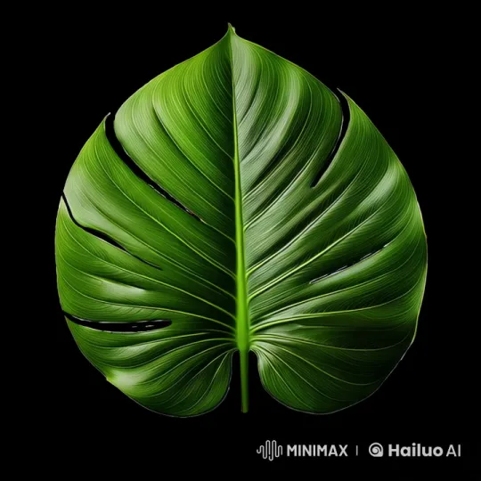 Vibrant Monstera Leaf: Capturing Natural Beauty – AI Generated Video | Hailuo AI