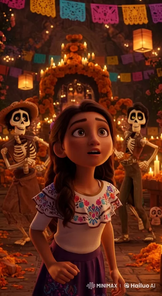 Character Marvels at the Singing Land of the Dead – AI Generated Video | Hailuo AI